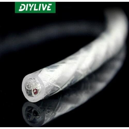 DIYLIVE Leadon/Liton 2-core silver-plated encrypted double shielded 10-meter audio signal cable with 3.5RPM dual RCA 1/2