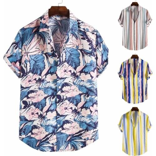 T Shirt For Men Fashion Man V-neck Short Sleeve Tops T-shirt Summer Solid Button Blouse Camiseta Hombre Футболки