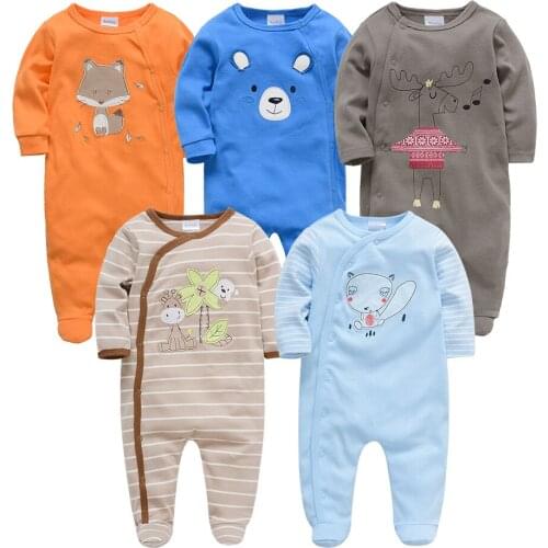 Newborn Baby Clothes Baby Romper Roupa De Bebes Baby Girl Long Sleeve BodySuit Infant Boy Cartoon Jumpsuit 0-12Months