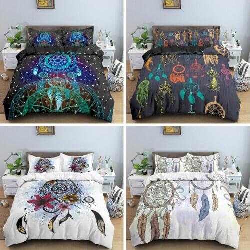 Fantasy Feather Bedding Set Duvet Cover Twin/Queen/King Size Quilt Cover with Pillowcase for Kid Bedroom Home Textile