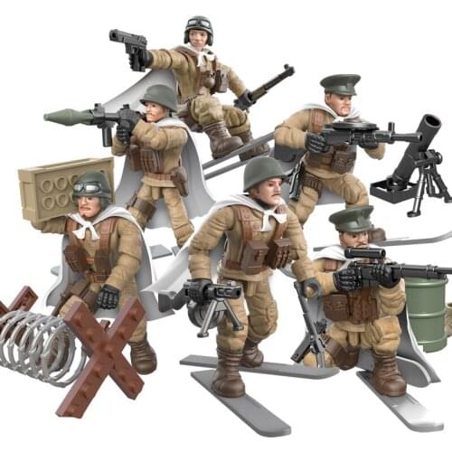 Military Series Special Forces Soldier Weaponry Simulated scene DIY Model Building Blocks Bricks Toys Gifts