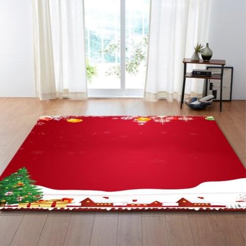 Creative Christmas Series Santa Claus Floor Mat Door Mat Small Carpet Anti-slip Mat Bedroom Living Room Home Decoration