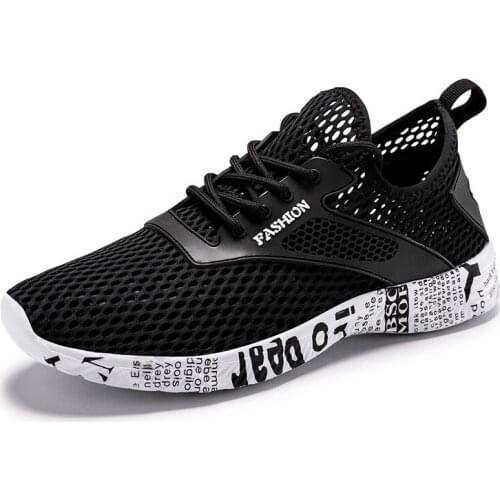 Summer Men Mesh Sneakers Big Size Fashion Light Running Sport Shoes Outdoor Wading Sports Hiking Shoes Classic Male Casual Shoes