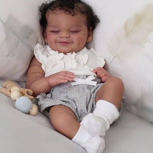 19Inch Reborn Doll Kit Cecilia Soft Touch Fresh Color Vinyl Unfinished Doll Parts DIY Doll Toy Drop Shipping