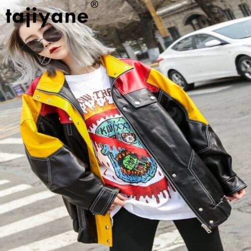 Leather Genuine Real Jacket Women Clothes Coats and Jackets Women Short Motocycle Sheepskin Coat Female 2021 WPY540