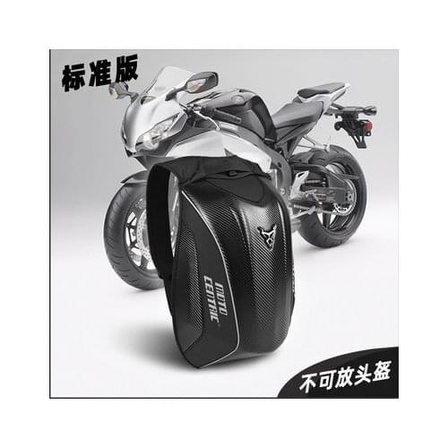 4 Colors 2019 New Carbon Fiber Motorcycle Backpack Riding Bag MC Backpack Rider Leisure Motocross Waterproof Hard Shell Moto Bag