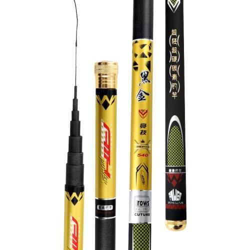 New Arrivel Stream Rod 3.6m/4.5m/5.4m/6.3m/7.2m Telescopic Fishing Rod Carbon Fiber Hand Pole for Carp Fishing A227