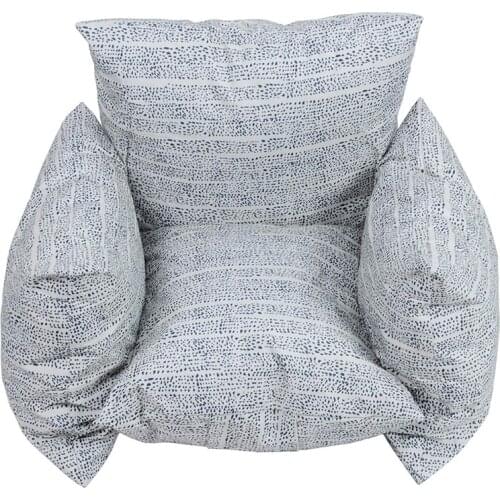 NewCompact Inflatable Sofa Lightweight Lazy Lounge Chair with Armrest for Entertainment Gray Khaki