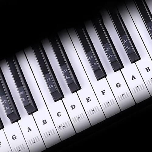 88/61/54/49 key piano transparent stickers electronic organ hand roll piano key scale stickers easy to clean / not hurt piano