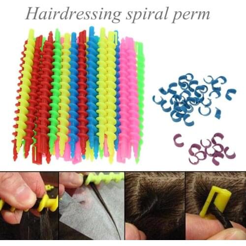 18/26/30/35PC Pro Hair Perm Rods Long Spiral Hair Perm Rods Hairdressing Styling Hair Curler Rollers DIY Salon Hair Styling Tool