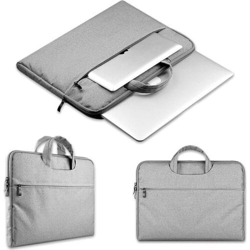 Briefcase Handbag Laptop Sleeve case For MacBook Air Pro Retina 12 13 14 15.6 inch Notebook Soft Plush portable protector bag