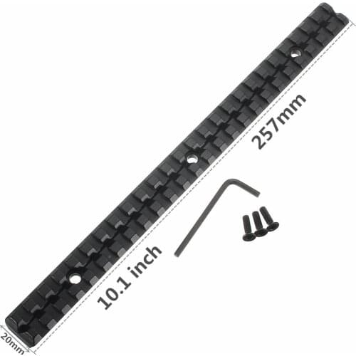 Tactical aluminum 25 Slots Weaver Scope Mount rail for airsoft rifle M4 M16 ar15 accessories hunting