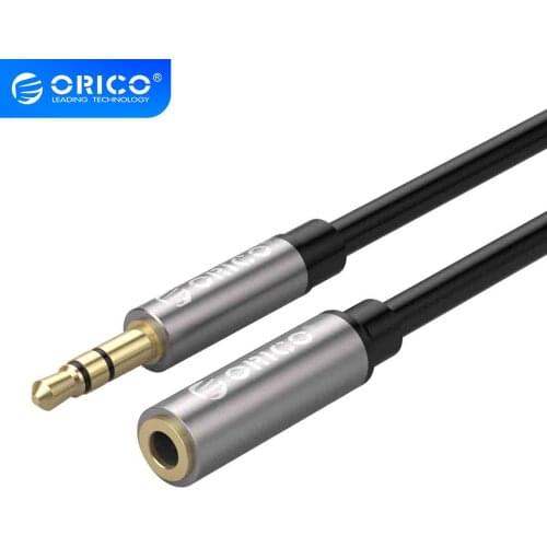 ORICO 3.5mm Aux Cable Jack Headphone Extension Gold Plated Audio Stereo Extender Cord For iPhone Huawei P20 lite Stereo Earphone