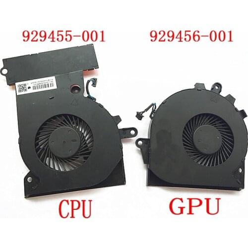 Fan For HP OMEN 15-CE 17-AN TPN-Q194 929455 929456-001 NFB74A05H-001 NS75B00-16M02 NS85B00-16M03 NFB76A05H-001 G3A-GPU G3A-CPU