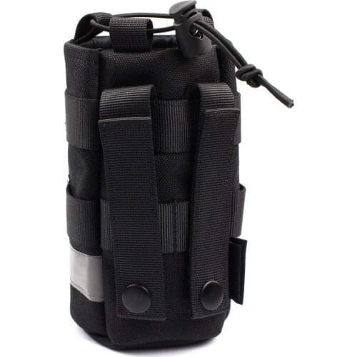 Higt Quality 1000D Outdoor MOLLE tactical water bottle bag Climbing riding reflective hanging Kettle cover bag Sports bottle bag