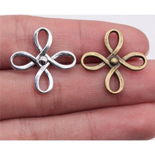 WYSIWYG 10pcs 18x23mm Pendant Chinese Knot Connector Lucky Knot Charm Pendants For Jewelry Making Chinese Knot Pendants