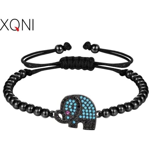 XQNI Elephant Accessories 4 Color Cute Design for Choice Adjustable Bracelet For Women Surprise New Year Party Gift Big Discount