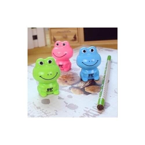 1pcs Creative Stationery Cartoon Manual Pencil Sharpener Mini Pencil Sharpener Frog Pencil Sharpener
