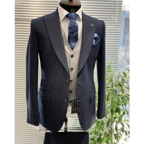 2021 New Arrival wedding Men Suit Formal Skinny Stylish Male Blazer Party Custom Tuxedo 3 Piece Vestidos mens suits