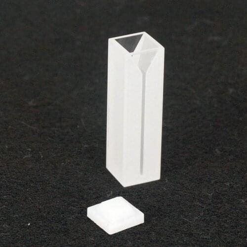 350ul 10mm Path Lenth Micro Quartz Cuvette Cell With Frosted Walls And Lid