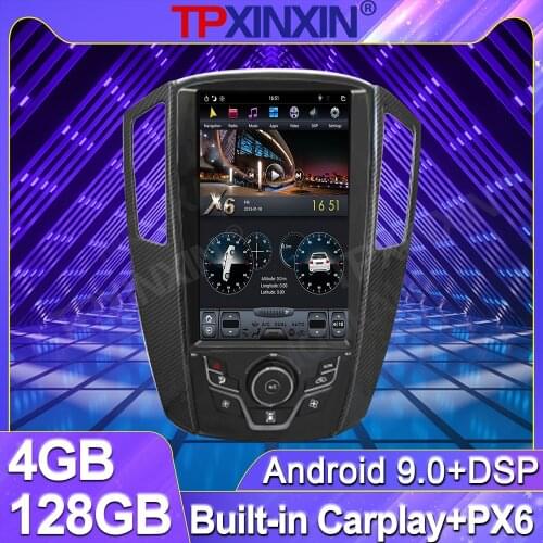 4+128G For Luxgen U6 Android 9 Tesla Car Multimedia Radio Player IPS Touch Screen Stereo GPS Navigation DSP Carplay