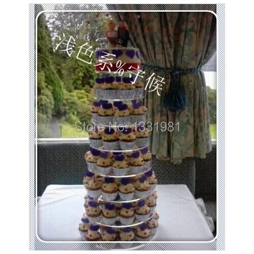 / 8 Tier round free shiping Beautiful Acrylic Cupcake Stand Party / Wedding / Festival Supplieswedding cake stand