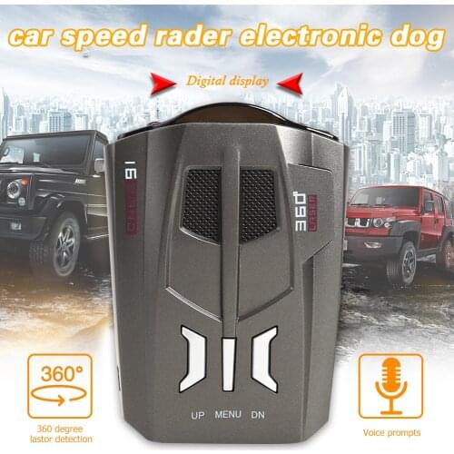 V9 2020 GPS Car Anti Radars Police Speed Anti Radar Car Detector English Russian Human Voice Warming X K Band