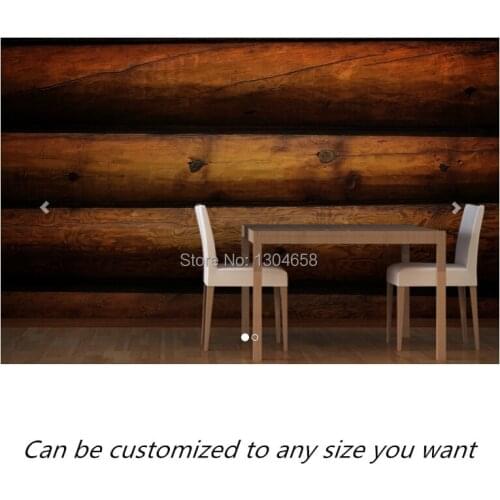 Free shipping custom mural Log Cabin Wallpaper Mural large bedroom, living room TV backdrop wallpaper