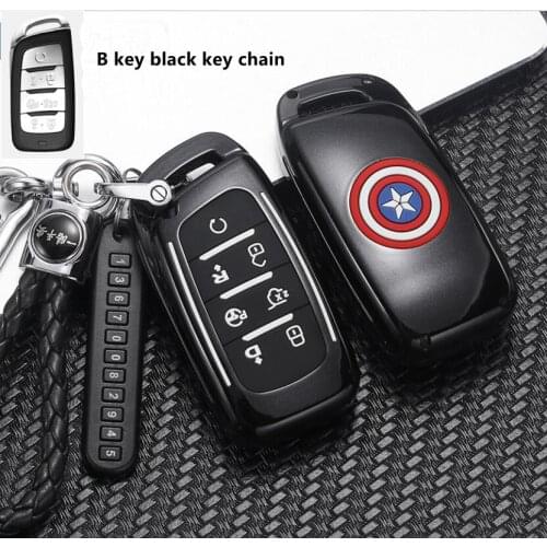 Car ABS Key Case Cover Holder Shell For Changan CS75 PLUS CS85 COUPE CS95 2017 2018 2019 Interior Accessories