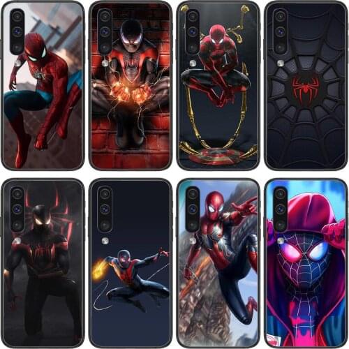 Spider-Man Phone cover hull For SamSung Galaxy S 8 9 10 20 21 S30 Plus Edge E S20fe 5G Lite Ultra black soft