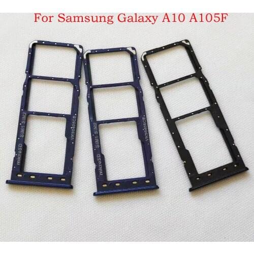 50pcs/lot Sim Tray Holder For Samsung Galaxy A10 A20 A205F A30 A305F A40 A50 A60 A70 A80 A90 SIM Card Tray Slot Holder