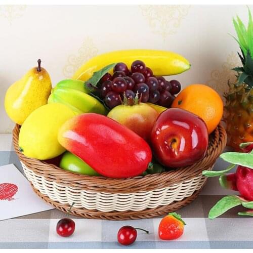 Foam Mango Artificial Fruits Fake Fruit Mango Kitchen Table Artificial Mango DIY Home Decoration Plastic Simulation