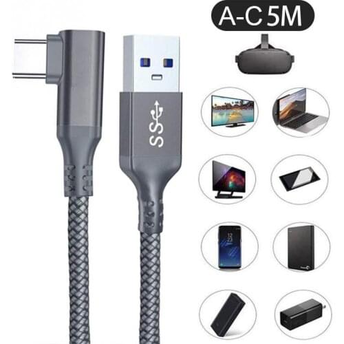 5M For Oculus Quest 2 Link Cable USB 3.0 Quick Charge Cables for Quest2 VR Data Transfer Fast Charges VR Headset Accessories