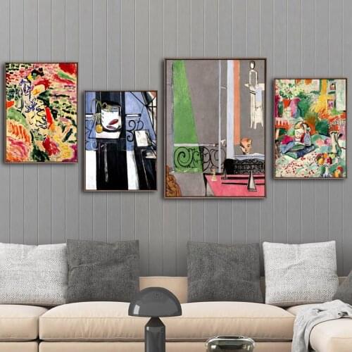 Canvas Pictures Home Decor Wall Artwork Painting French Henri Matisse HD Prints Nordic Style Abstract Poster Modular For Bedroom