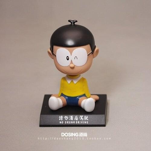 Animation Garage Kid Doraemon Collection Toys: Action Figure PVC Dolls Nobita Nobi Model Decoration Shaking Head Dolls Best Gift