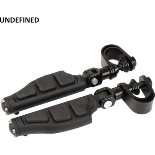 Motorcycle Highway Pegs for Harley Electra Glide Road King Street Glide 1.25" Engine Guard Footrest Footpegs Adjustable Mount