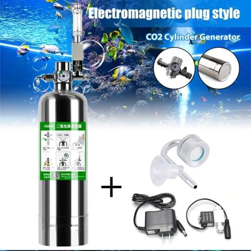 Professional Aquarium Co2 Generator System Kit Co2 Cylinder Generator System With Solenoid Valve Bubble Diffuser Co2 Reactor Kit