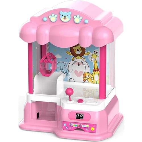 Coin grab machine Mini home candy machine toy Childrens toy clip machine Play house toys