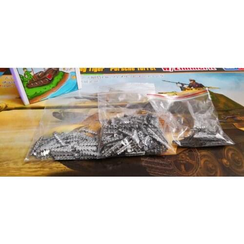 1/35 Scale Metal Track Links w/metal pin for King Tiger & Jagdtiger Tank Model