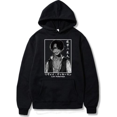 Men Hoodie Attack on Titan Printed Hoodies Streetwear Pullover Sweatshirt Men Fashion Hip Hop Harajuku Hoodie
