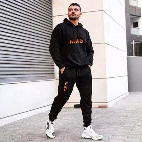Spring Autumn Sweatshirt Men Set Hoodies+Pants 2 Pieces Suit Oversized Hoodie Mens Tracksuit Sets Man Streetwear Hoodies
