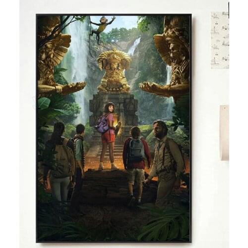NP031 Dora and the Lost City of Gold Movi Classic Film Fashion Trend Beautiful home Art Decor Silk Poster Wall Sticker Deco Gift