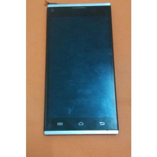 Used Original LCD Display + Touch screen+ Frame for Blackview Crown T570 MTK6592 Octa Core 5" HD 1280x720 Free shipping