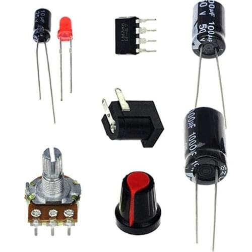 LM386 ultra-micro mini power amplifier board, low power consumption 3~12V, better than TDA2030 kit
