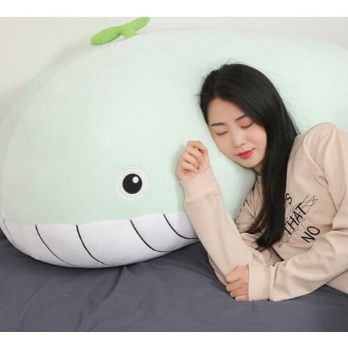 Whale Pillow Soft Toy Stuffed Animal Shark Lovely Childrens Birthday Gifts Cartoon Plush Toy Sea Animal Big Blue Whale Toys