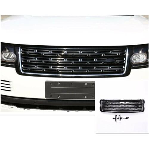 Polish Black Main Body Front Grille Trim Replace For Range Rover Vogue 2013-2017