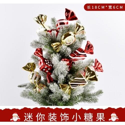Festive Decorations Candy Dress Up Pendant Red Gold Painted Series Candy Ornaments Scene Layout Shooting Props