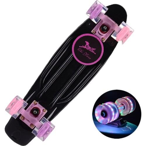 Small fish board novice transportation single tilt skateboard children adult street brushing men and women four-wheeled scooters