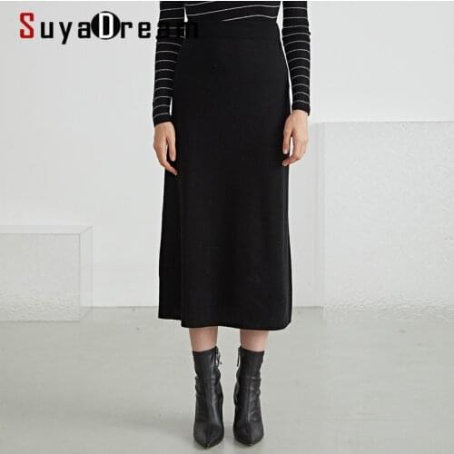 Женские вязаные юбки SuyaDream China At AliExpress