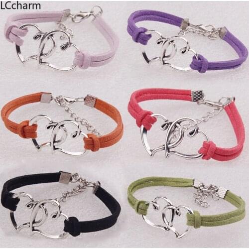 10pcs Handmade Love Heart Bracelets For Women Adjustable Rope Weave Wristband Bracelets Bracelet Lovers Jewelry Gift